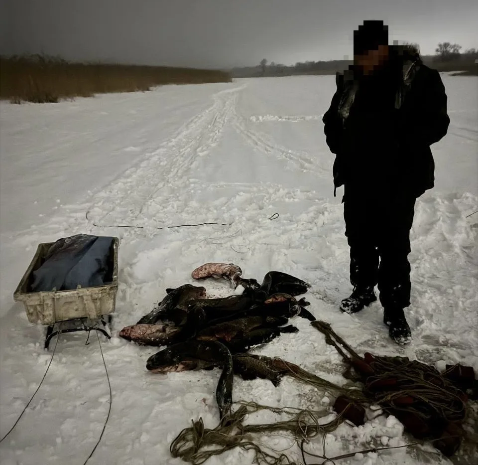 На реке Дейма попался браконьер, который ловил рыбу сетями На реке Дейма попался браконьер, который ловил рыбу сетями