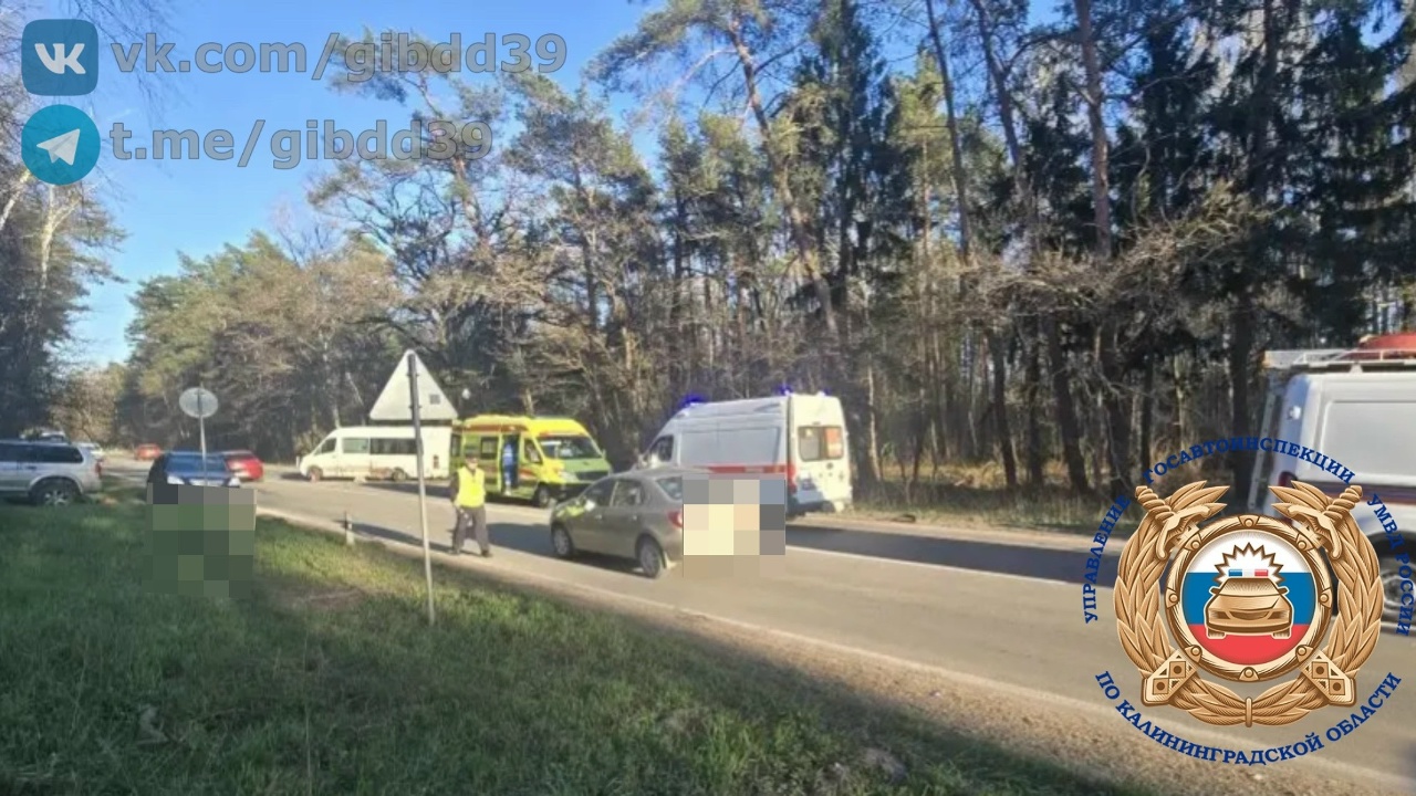 Трасса на Балтийск оказалась заблокирована из-за массовой аварии Трасса на Балтийск оказалась заблокирована из-за массовой аварии