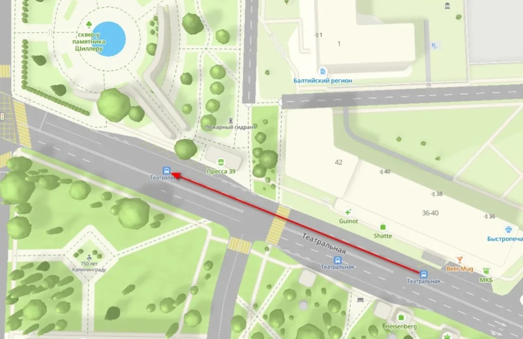 На улице Театральной временно изменят схему остановки автобусов На улице Театральной временно изменят схему остановки автобусов