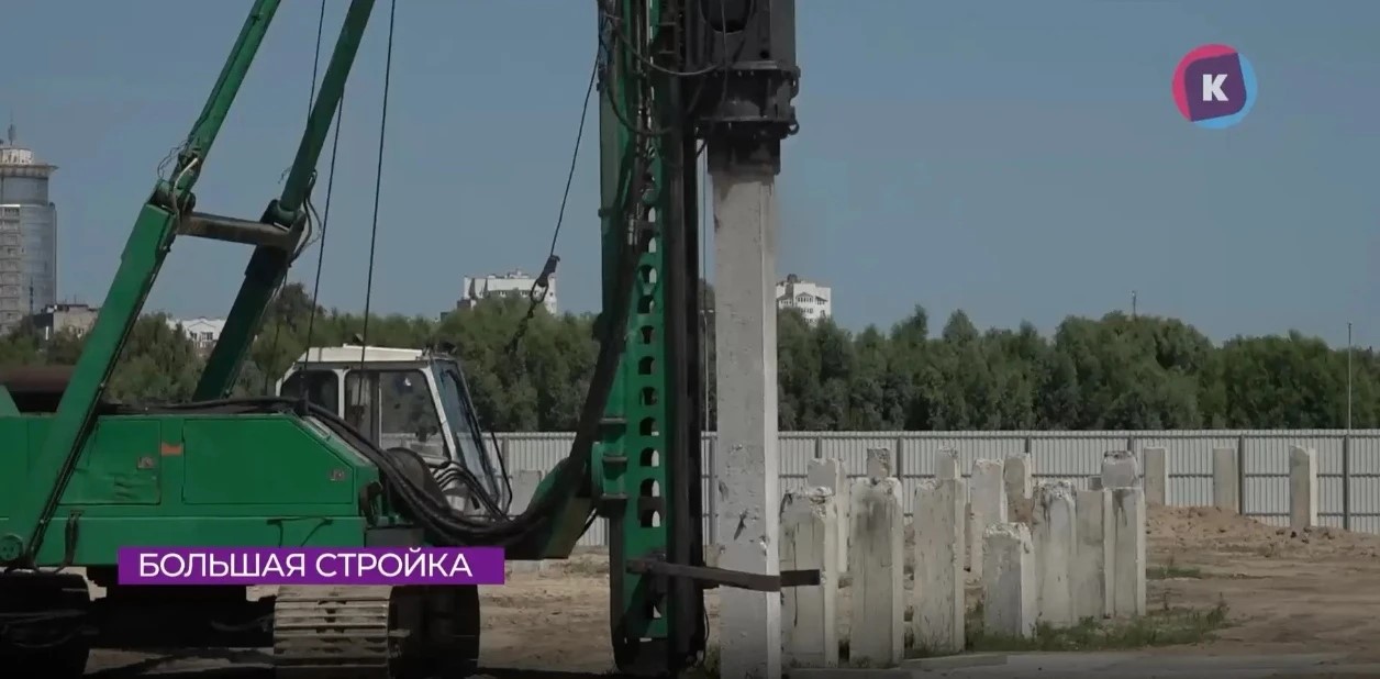 На острове Октябрьском началась большая стройка На острове Октябрьском началась большая стройка