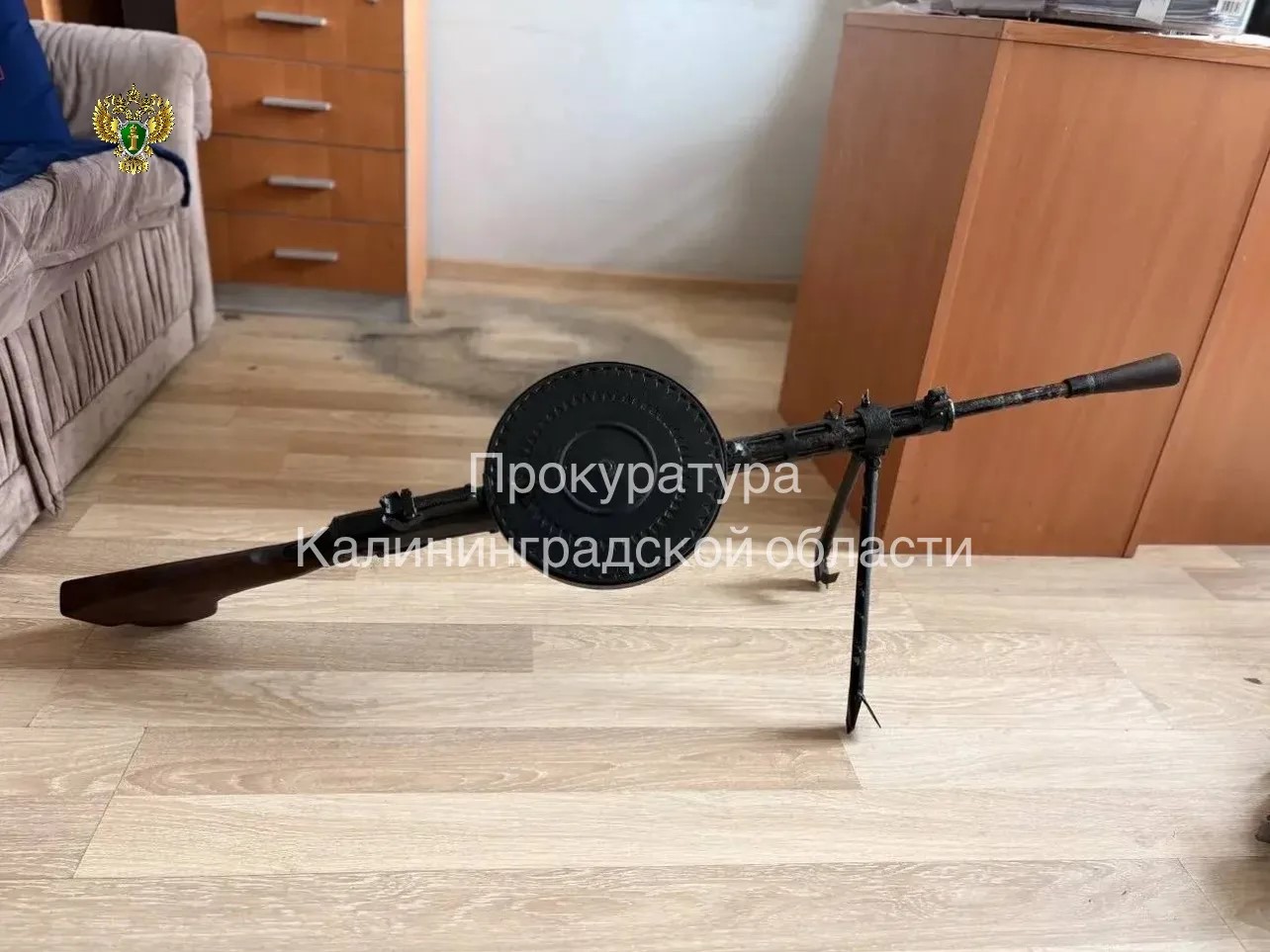 Житель Калининграда предстанет перед судом за хранение пулемёта в шкафу Житель Калининграда предстанет перед судом за хранение пулемёта в шкафу