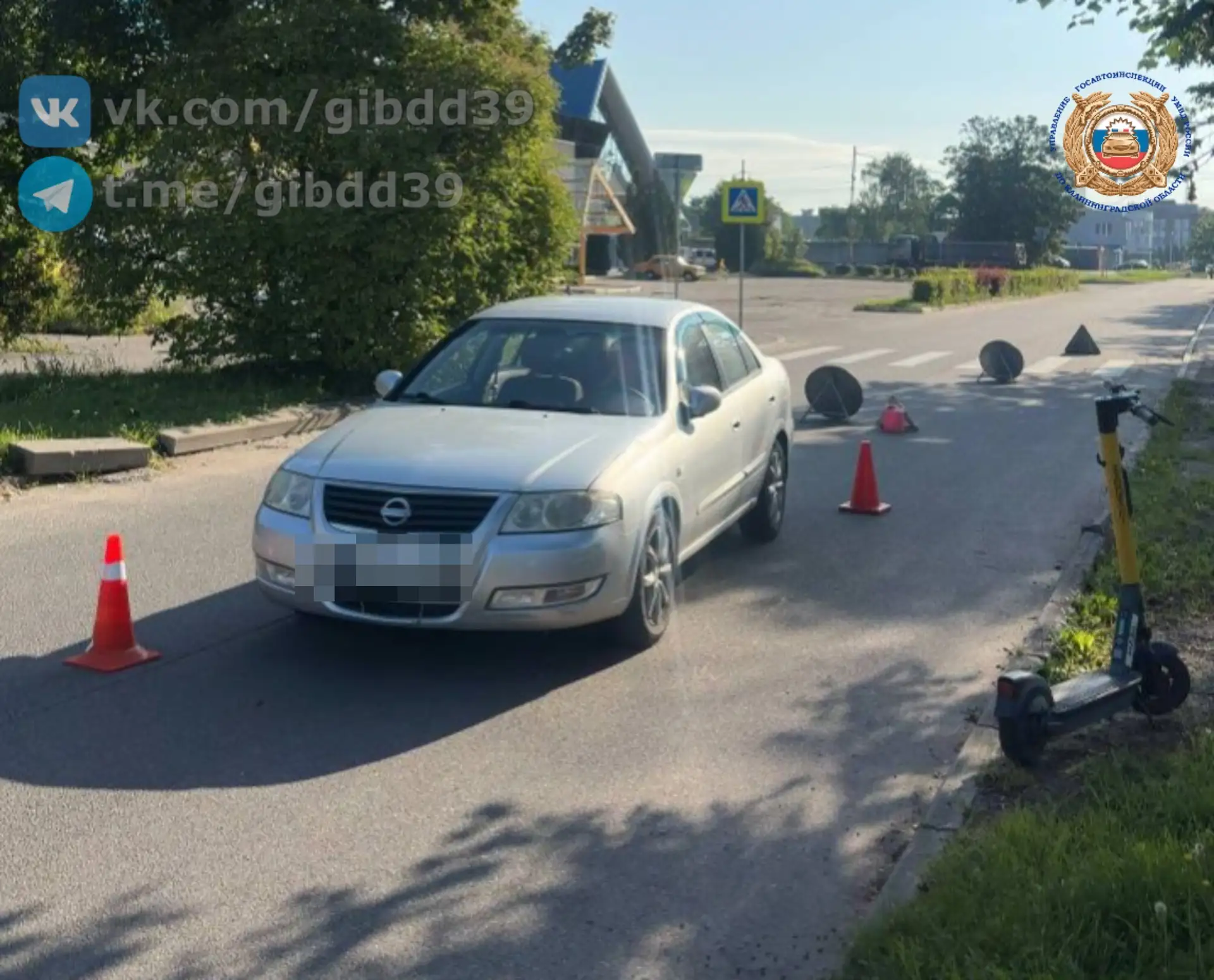 На Московском проспекте автомобиль столкнулся с электросамокатом На Московском проспекте автомобиль столкнулся с электросамокатом