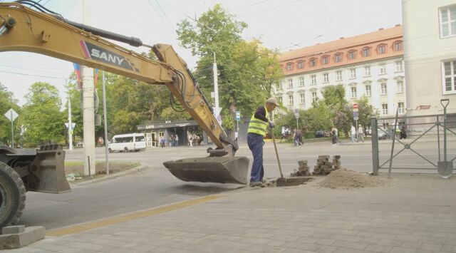 Дятлова проверила новые улицы в Калининграде Дятлова проверила новые улицы в Калининграде